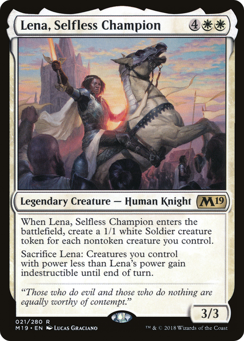 Lena, Selfless Champion (M19-021) - rare
