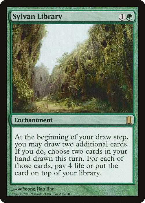 Sylvan Library (CM1-017) - rare - Foil