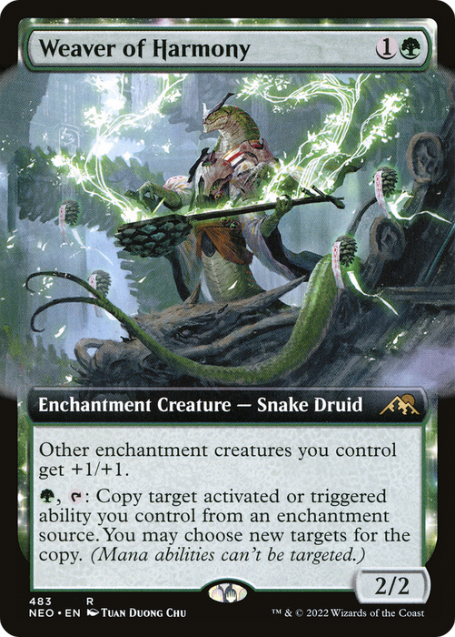 Weaver of Harmony (NEO-483) - rare: (Extended Art, enchantment)