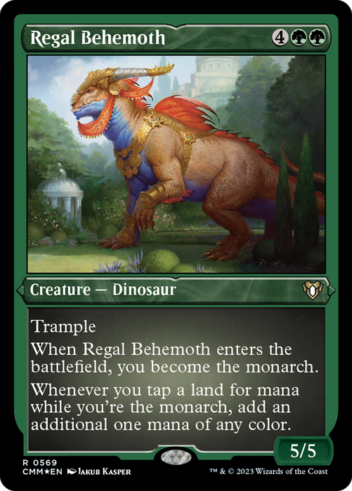 Regal Behemoth (CMM-569) - rare - Etched Foil