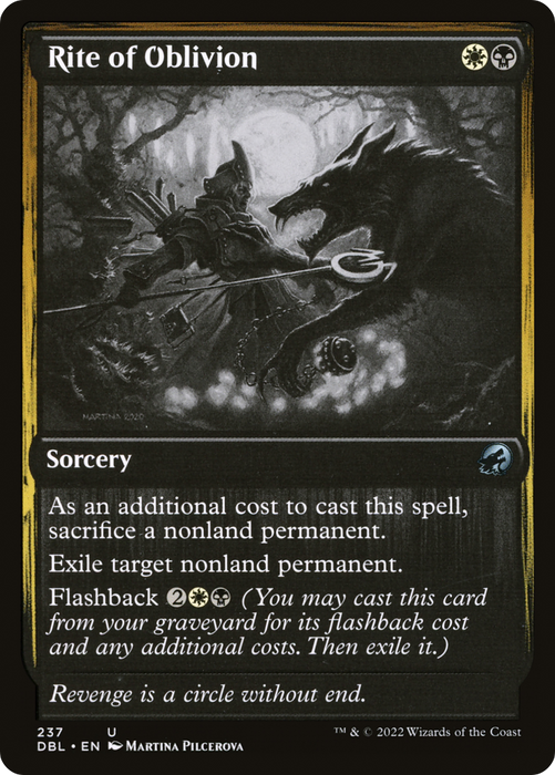 Rite of Oblivion (DBL-237) - uncommon - Foil