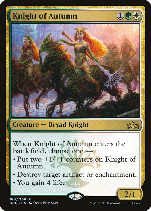Knight of Autumn (GRN-183) - rare - Foil