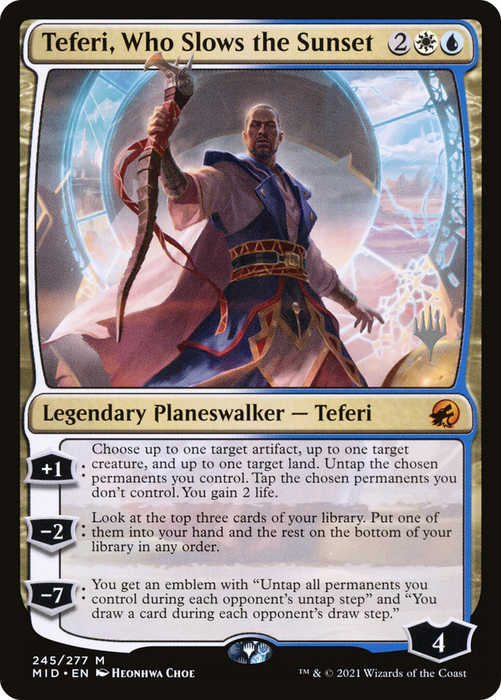 Teferi, Who Slows the Sunset (PPMID-245P) - mythic - Foil