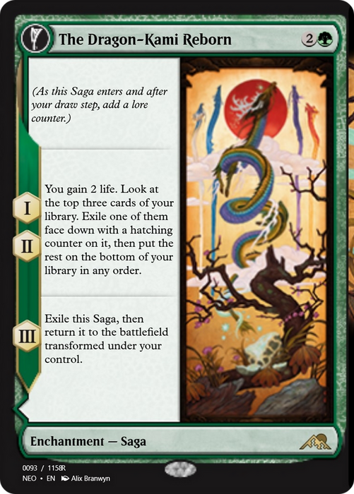 The Dragon-Kami Reborn // Dragon-Kami's Egg (PRM-98051) - rare: (enchantment) - Foil