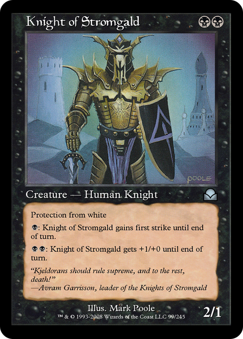 Knight of Stromgald (ME2-099) - uncommon - Foil