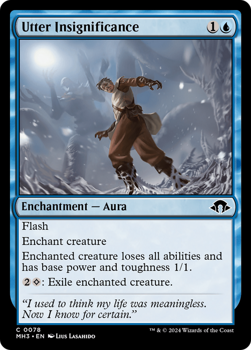 Utter Insignificance (MH3-078) - common - Foil