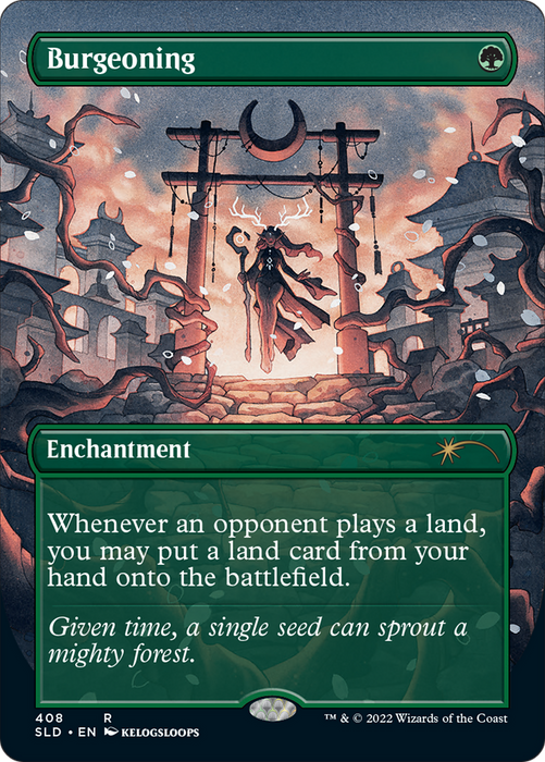 Burgeoning (SLD-408) - rare (Borderless)