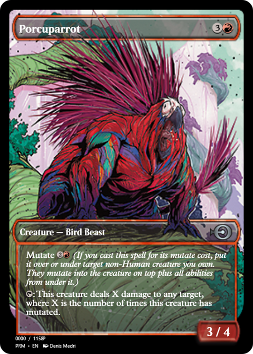 Porcuparrot (PRM-80965) - uncommon - Foil