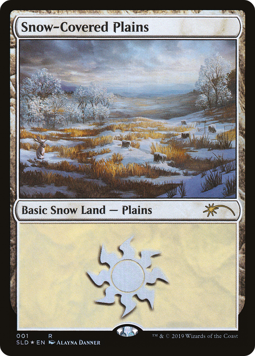 Snow-Covered Plains (SLD-001) - rare - Foil