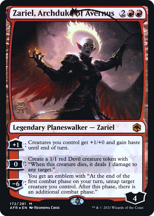 Zariel, Archduke of Avernus (PRE-172S) - mythic - Foil