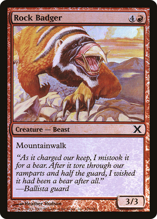 Rock Badger (10E-226★) - common - Foil
