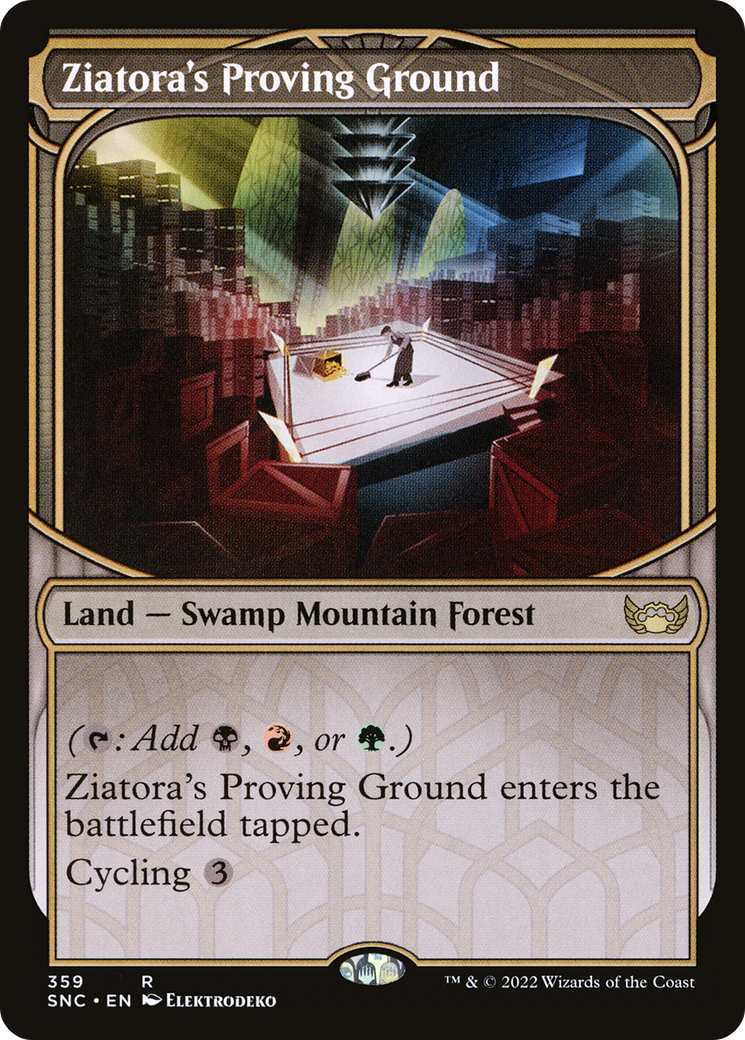 Ziatora's Proving Ground (SNC-359) - rare: (Showcase) - Foil