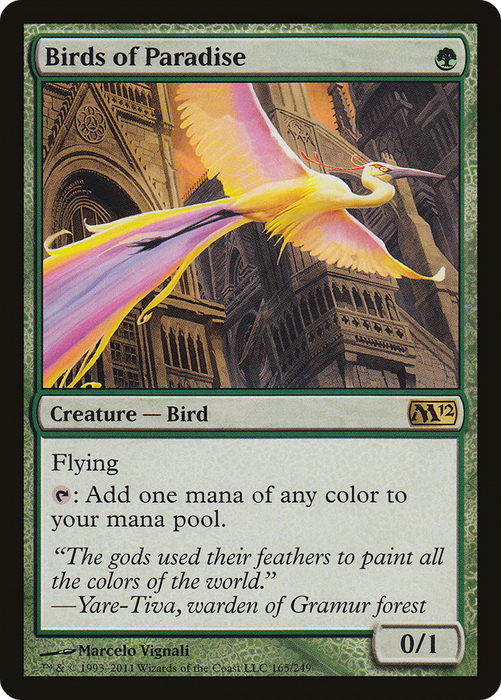 Birds of Paradise (M12-165) - rare - Foil
