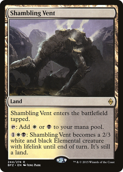 Shambling Vent (BFZ-244) - rare - Foil