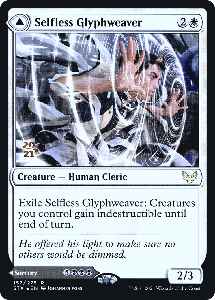 Selfless Glyphweaver // Deadly Vanity (PRE-157S) - rare - Foil