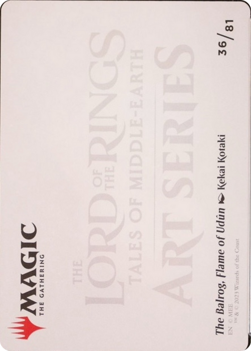 The Balrog, Flame of Udûn // The Balrog, Flame of Udûn (ASLTR-036) - common (Borderless) - Foil