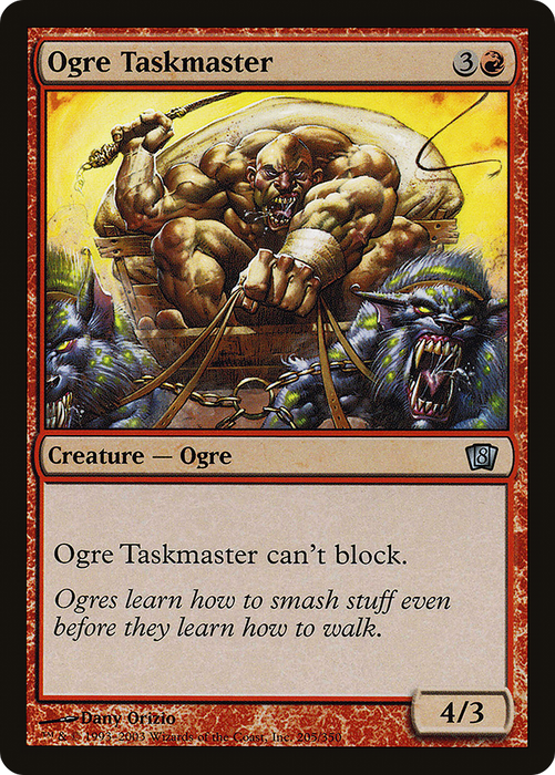 Ogre Taskmaster (8ED-205★) - uncommon - Foil