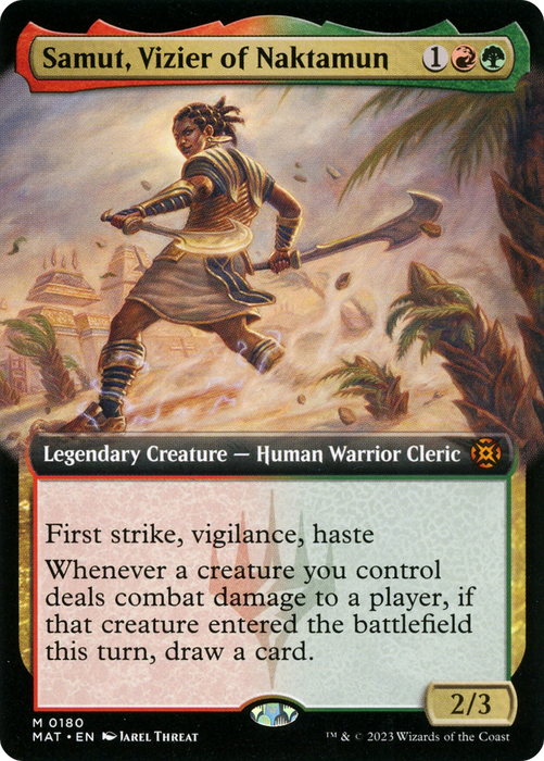 Samut, Vizier of Naktamun (MAT-180) - mythic: (Extended Art)