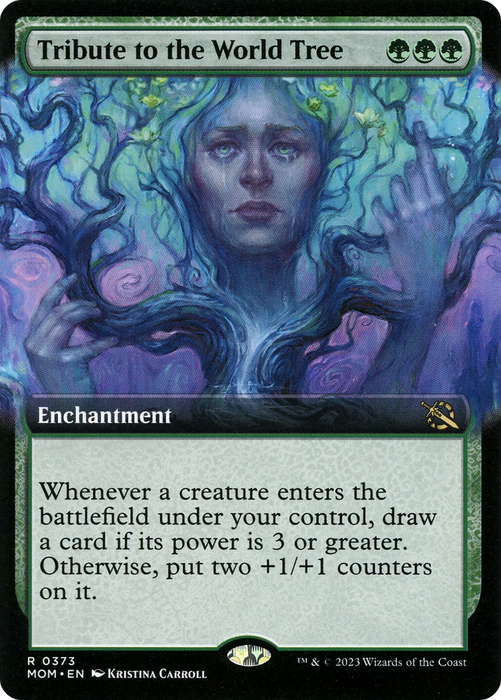Tribute to the World Tree (MOM-373) - rare: (Extended Art) - Foil
