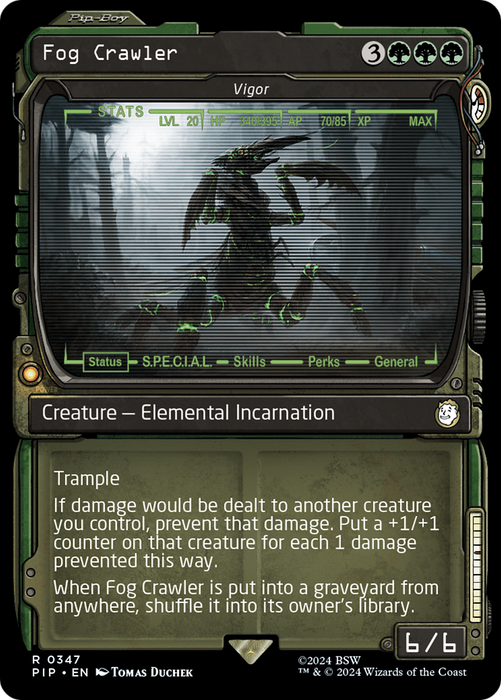 Vigor (PIP-347) - rare / Fog Crawler: (Showcase) - Foil