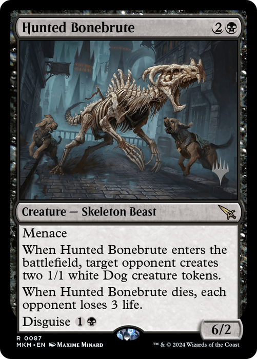 Hunted Bonebrute (PPMKM-87P) - rare - Foil
