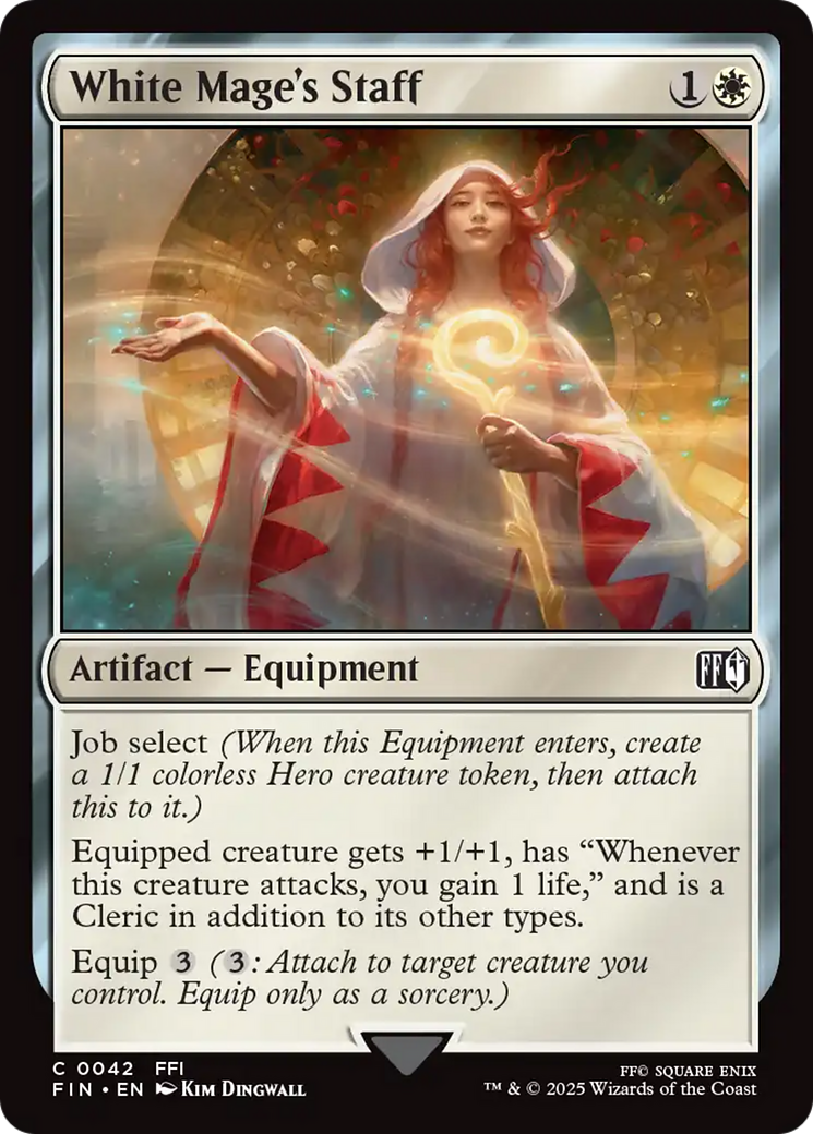 White Mage's Staff (FIN-042) - uncommon - Foil
