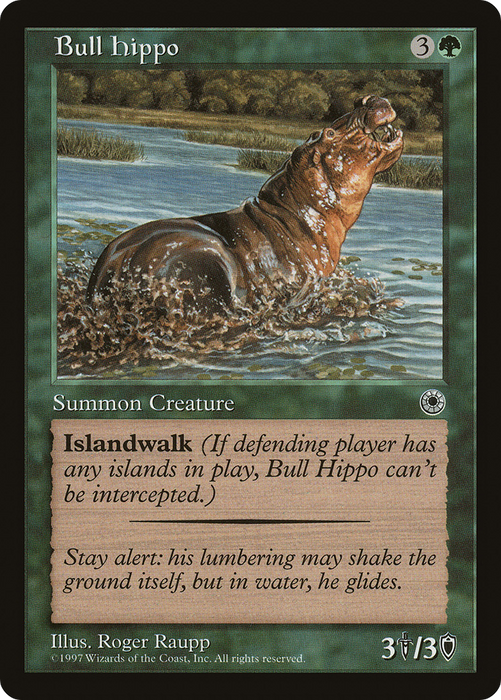 Bull Hippo (POR-160) - uncommon