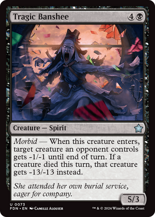 Tragic Banshee (FDN-073) - uncommon - Foil