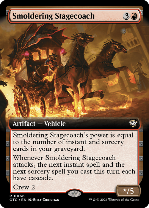 Smoldering Stagecoach (OTC-066) - rare: (Extended Art)