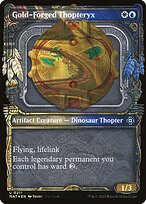 Gold-Forged Thopteryx (MAT-211) - uncommon: (Showcase) - Foil