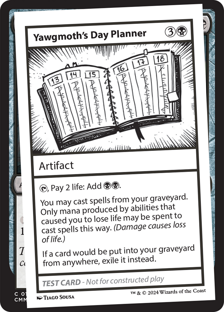 Yawgmoth's Day Planner (MB2PC-319) - rare