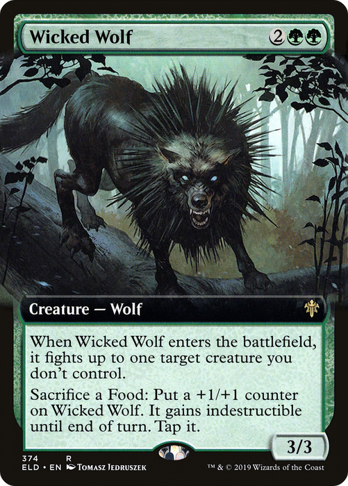 Wicked Wolf (ELD-374) - rare: (Extended Art)