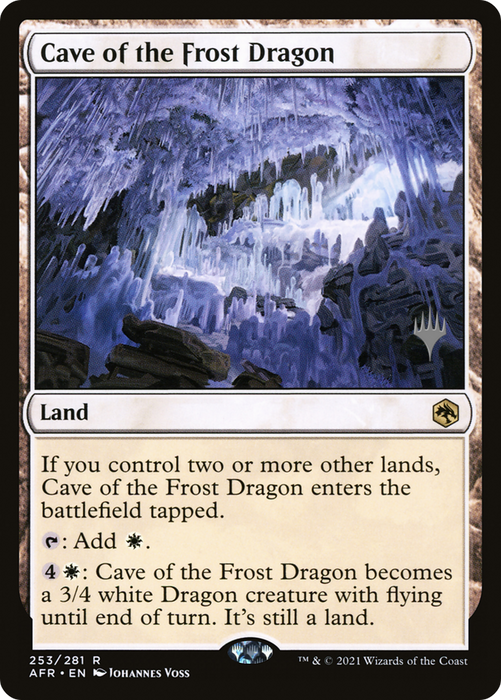 Cave of the Frost Dragon (PPAFR-253P) - rare - Foil