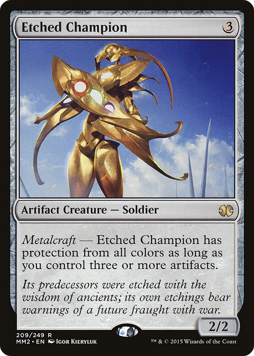 Etched Champion (MM2-209) - rare