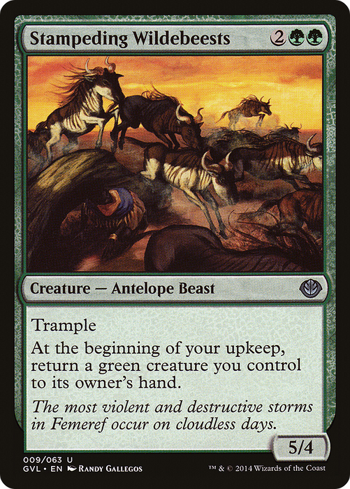 Stampeding Wildebeests (DD3-009) - uncommon