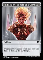 Chandra, Torch of Defiance Emblem (TCMM-079) - common - Foil