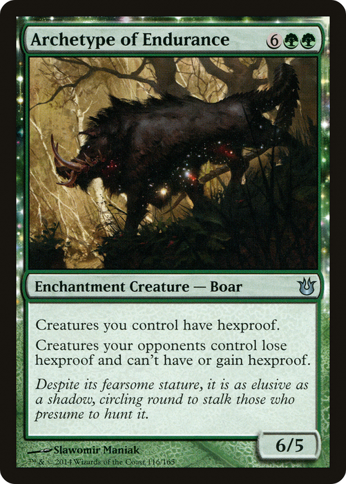 Archetype of Endurance (BNG-116) - uncommon: (enchantment) - Foil