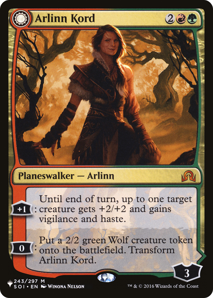 Arlinn Kord // Arlinn, Embraced by the Moon (LIST-SOI-243) - mythic: (Double Faced Transform)