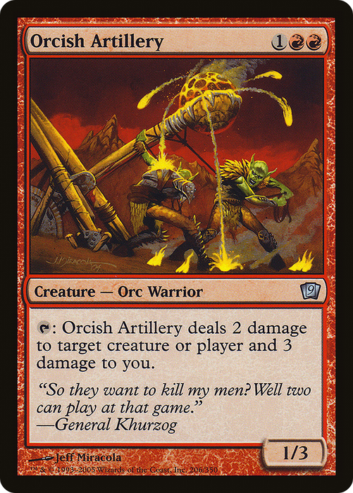 Orcish Artillery (9ED-206★) - uncommon - Foil