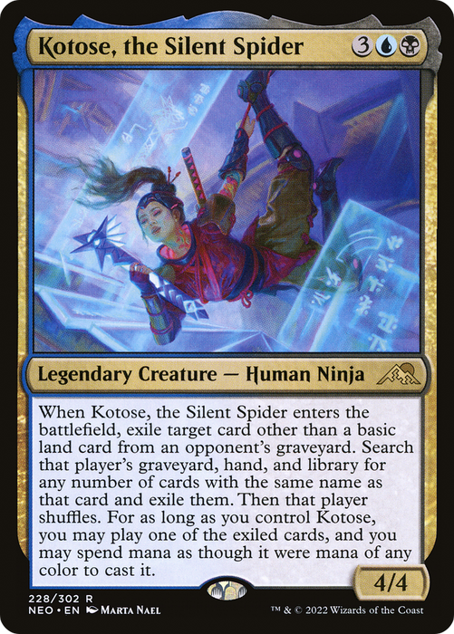 Kotose, the Silent Spider (NEO-228) - rare - Foil