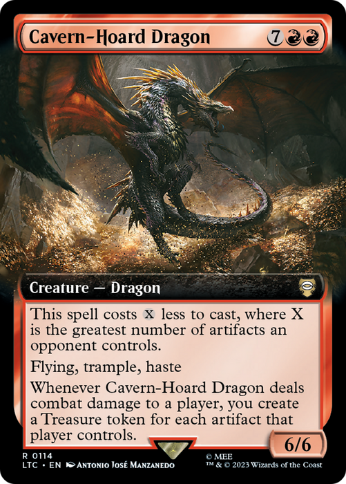 Cavern-Hoard Dragon (LTC-114) - rare: (Extended Art)