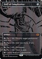 Staff of Compleation (ONE-358) - mythic (Borderless) - Foil