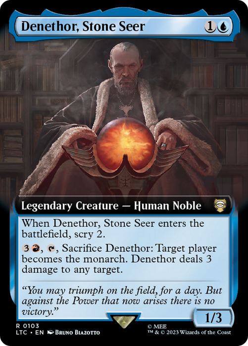 Denethor, Stone Seer (LTC-103) - rare: (Extended Art)