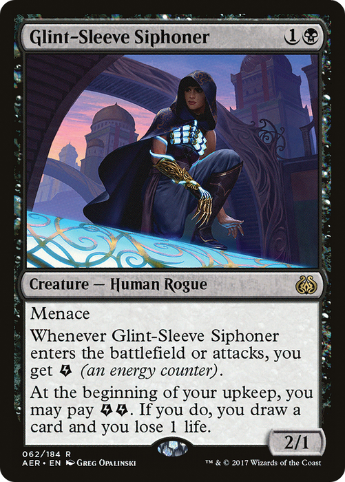 Glint-Sleeve Siphoner (AER-062) - rare - Foil