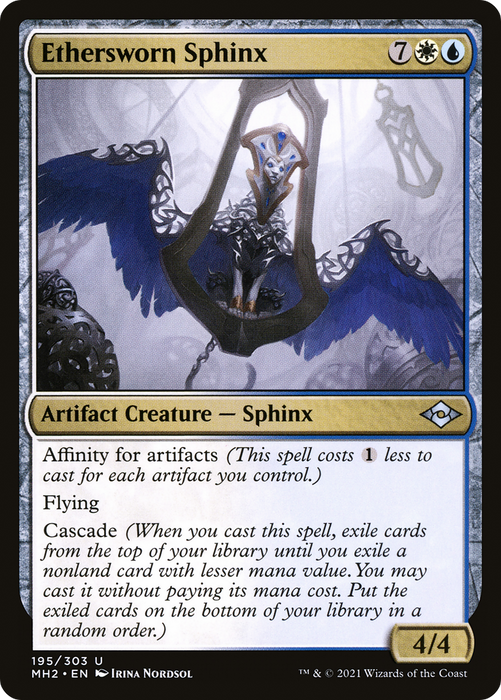 Ethersworn Sphinx (MH2-195) - uncommon - Foil