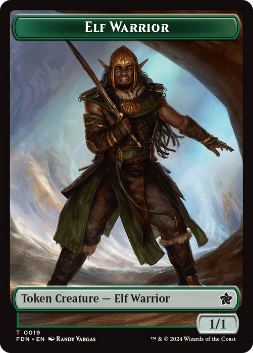 Elf Warrior (TFDN-019) - common - Foil
