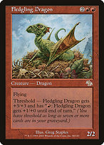 Fledgling Dragon (JUD-090) - rare - Foil