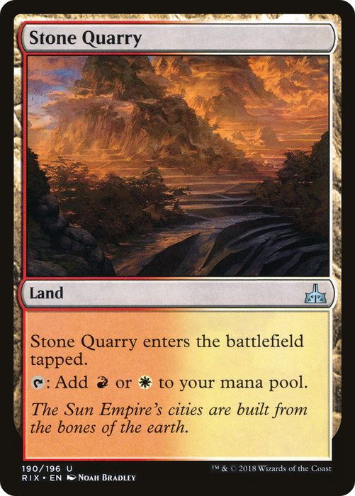 Stone Quarry (RIX-190) - uncommon - Foil