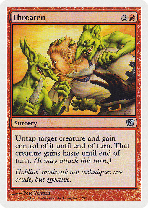 Threaten (9ED-223) - uncommon