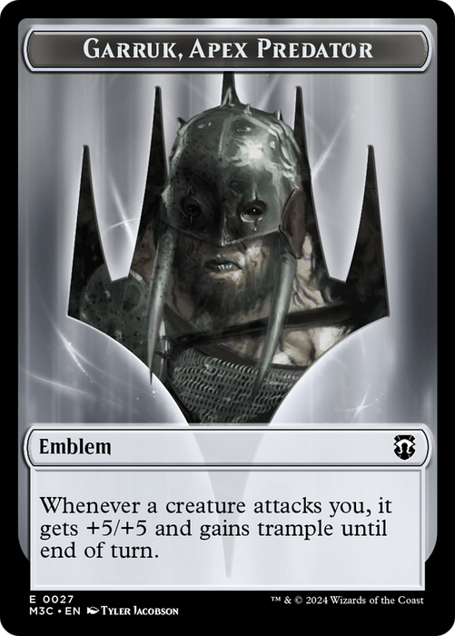 Garruk, Apex Predator Emblem (TM3C-027) - common - Foil